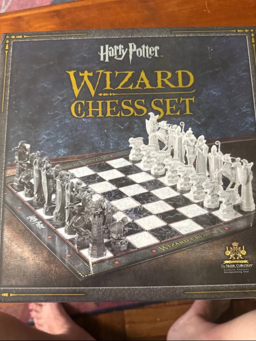 Harry Potter Wizard Chess Set - Black and White Collector's Edition